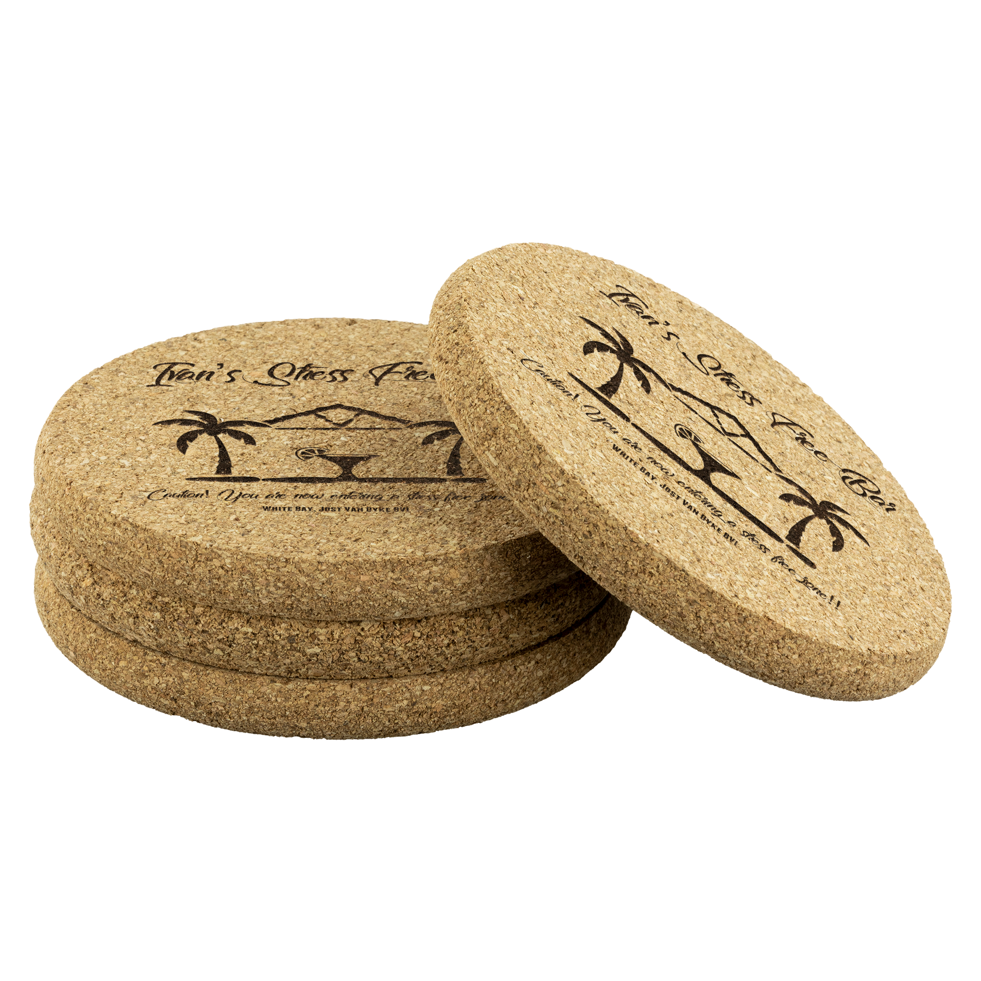 Original Ivan's Round Cork Coasters