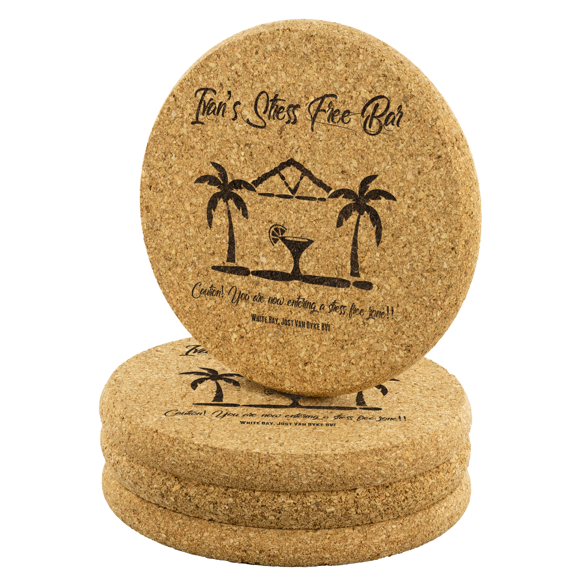 Original Ivan's Round Cork Coasters